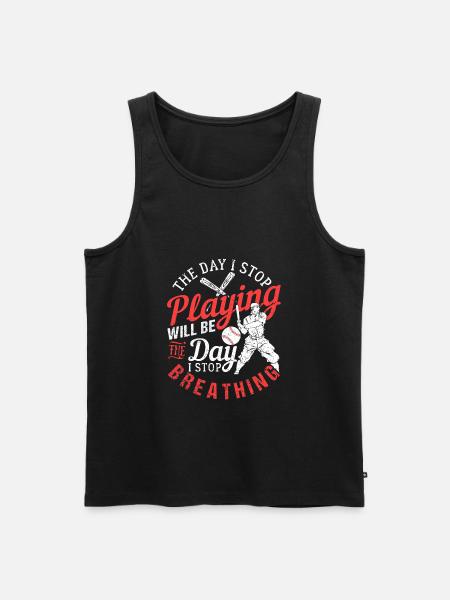 baseball - Men's Premium Organic Tank Top - black