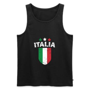 Italien - Männer Premium Bio Tank Top - Schwarz - Vorne - Michal (187cm)