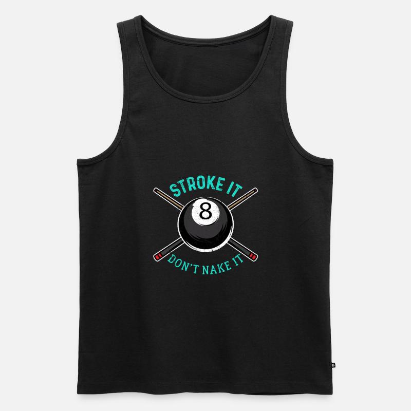 Billard - Männer Premium Bio Tank Top - Schwarz