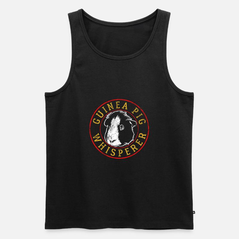 Meerschweinchen - Männer Premium Bio Tank Top - Schwarz