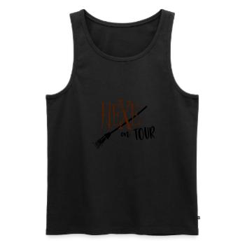 Hexe on Tour - Männer Premium Bio Tank Top - Schwarz - Vorne - AI Model Male 178 light (178cm)