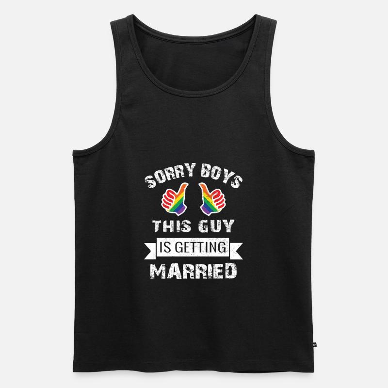 LGBT Junggesellen Abschied - Männer Premium Bio Tank Top - Schwarz