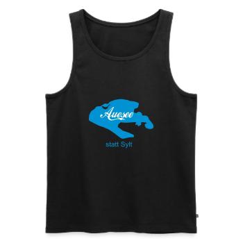 Auesee - Männer Premium Bio Tank Top - Schwarz - Vorne - Michal (187cm)