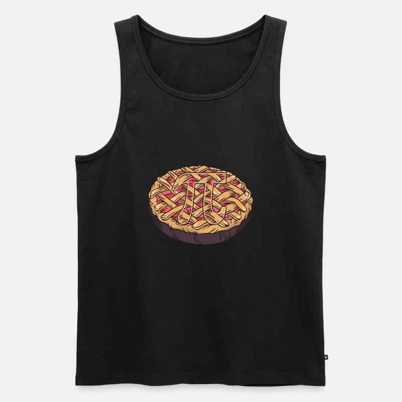 Pi Day Math Humor - Männer Premium Bio Tank Top - Schwarz