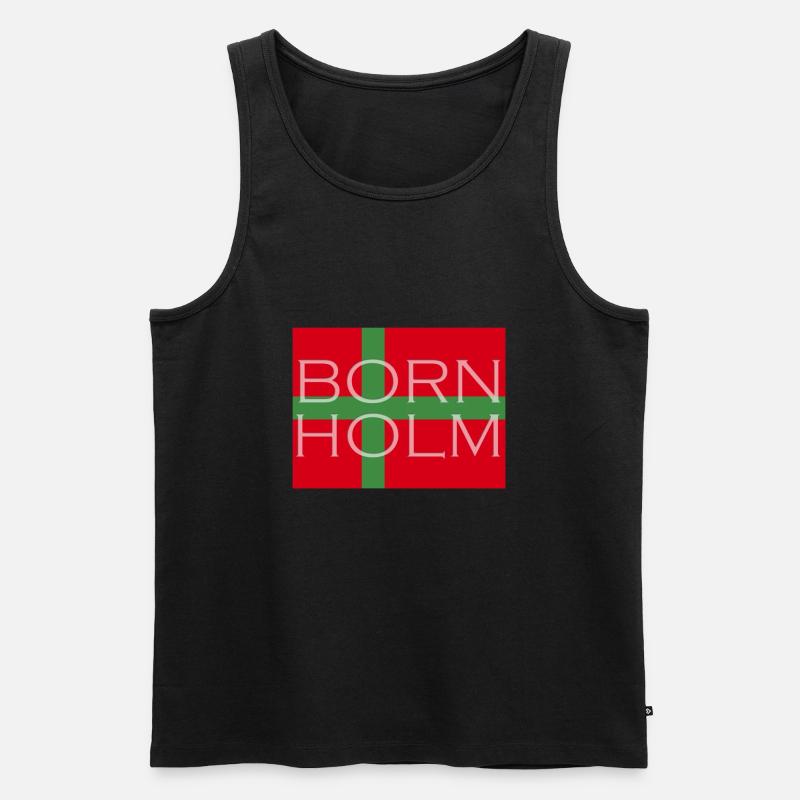 bornholm design - Männer Premium Bio Tank Top - Schwarz