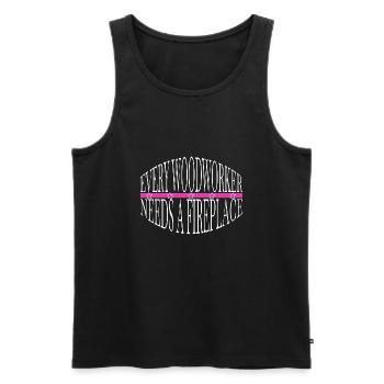 mason chainsaw grab sexy carpenter tshirts - Men's Premium Organic Tank Top - black - Front - AI Model Male 178 light (178cm)