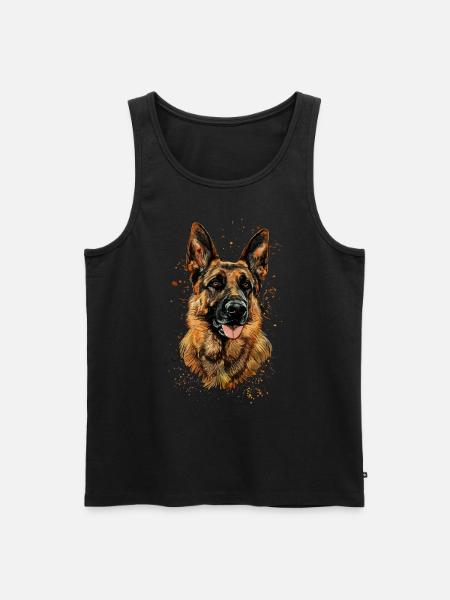 German Shepherd | German Shepherd Dog - Men's Premium Organic Tank Top - black