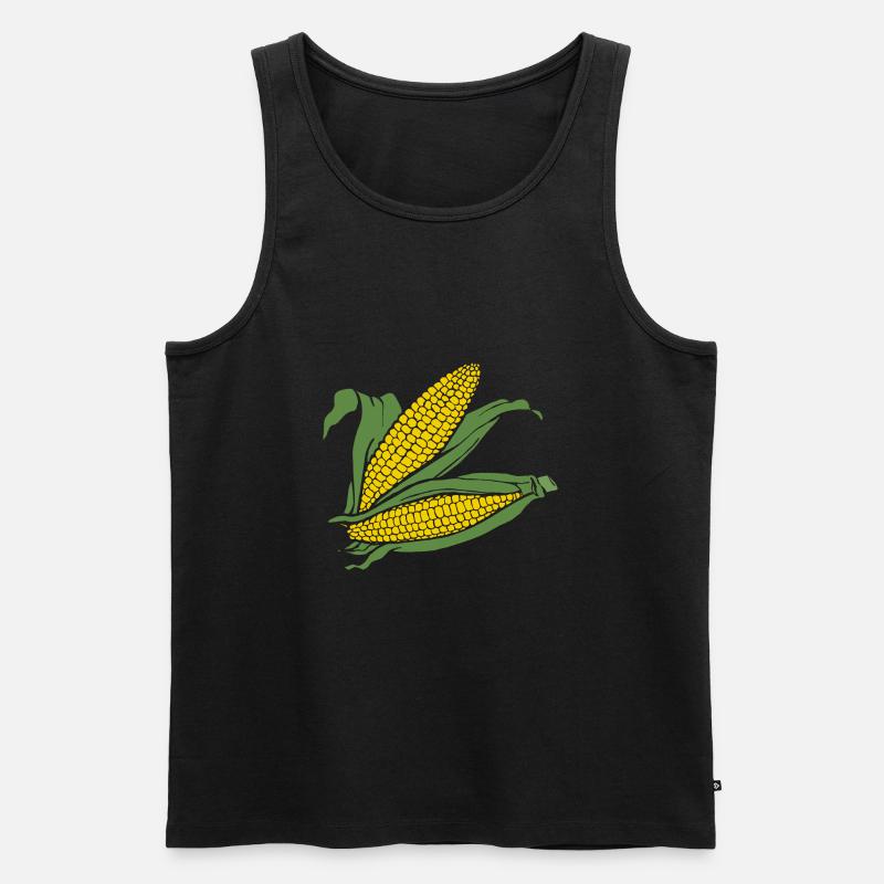Mais - Männer Premium Bio Tank Top - Schwarz