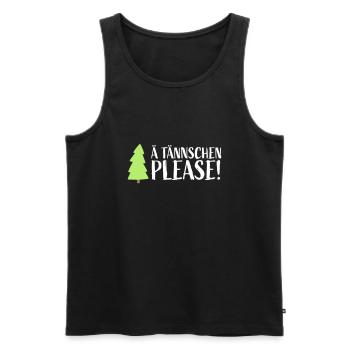 Xmas Denglisch - 100 plens ! - Débardeur bio Premium Homme - noir - Devant - Michal (187cm)