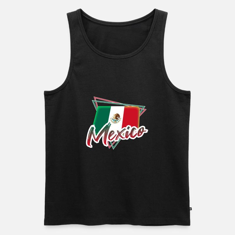 Mexiko - Männer Premium Bio Tank Top - Schwarz