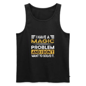 Magic is my hobby - Männer Premium Bio Tank Top - Schwarz - Vorne - AI Model Male 178 light (178cm)
