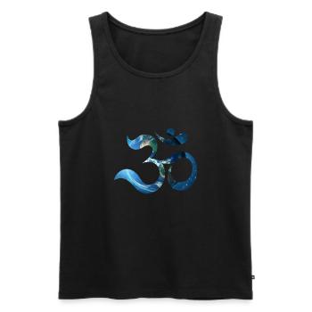 GOA - Männer Premium Bio Tank Top - Schwarz - Vorne - Michal (187cm)