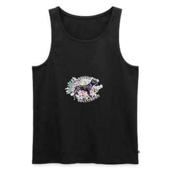 Staffordshire Bull Terrier Splash - Men's Premium Organic Tank Top - black - Front - Michal (187cm)