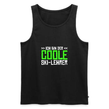 Skilehrer Skilehrer Skilehrer Skilehrer - Männer Premium Bio Tank Top - Schwarz - Vorne - Michal (187cm)