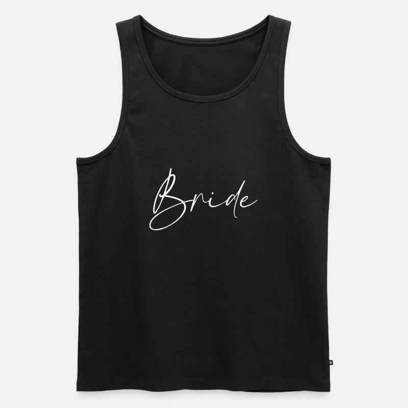 Braut - Männer Premium Bio Tank Top - Schwarz