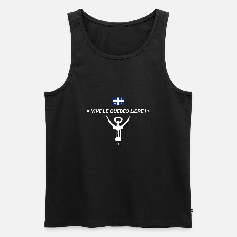 Vive le Québec libre ! - Débardeur bio Premium Homme - noir