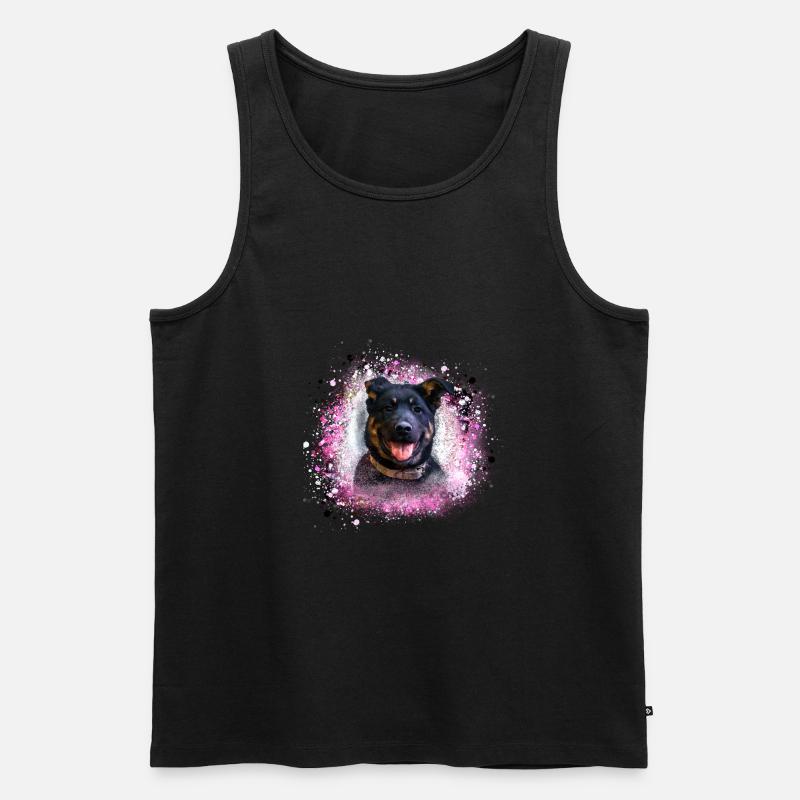 hund,schäferhund,welpe,rottweiler - Männer Premium Bio Tank Top - Schwarz