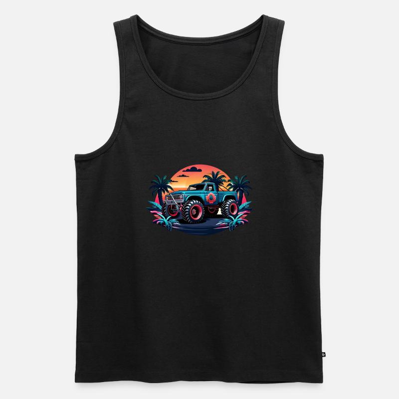 OFF ROAD - Männer Premium Bio Tank Top - Schwarz