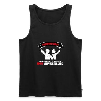Bester Freund, Best Friends, Freunde Freundschaft - Männer Premium Bio Tank Top - Schwarz - Vorne - Michal (187cm)