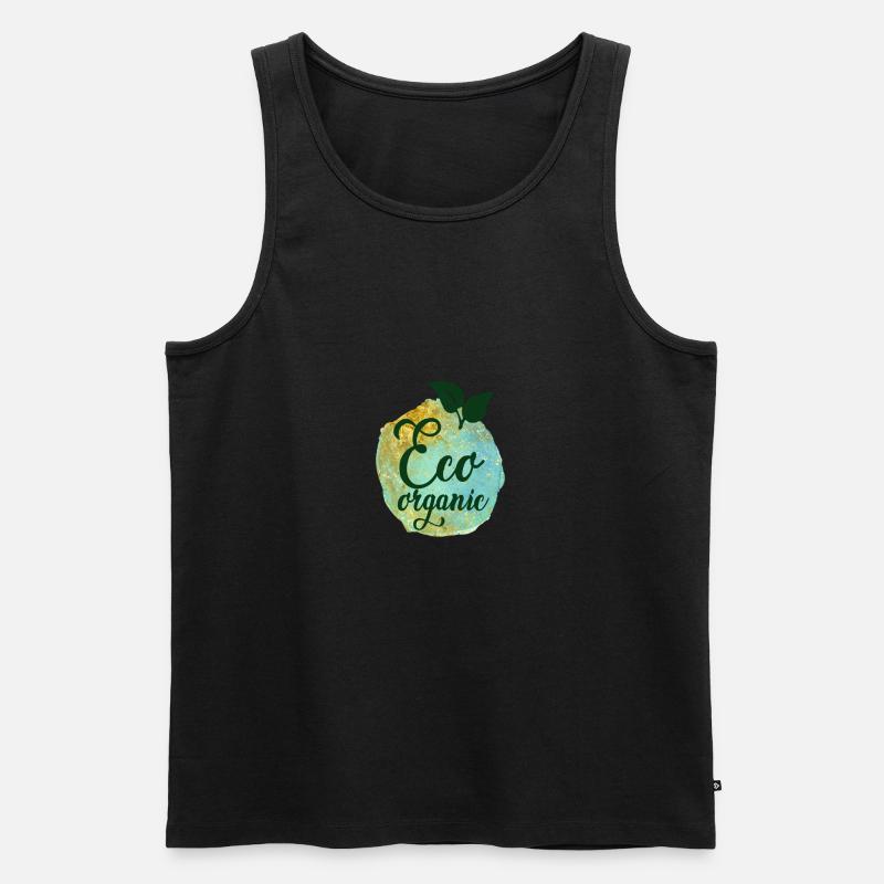 Idée de cadeau de végétarien végétarien - Débardeur bio Premium Homme - noir