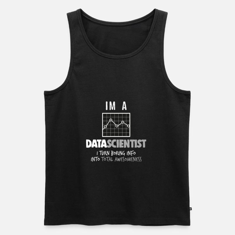Im un Data Scientist - Débardeur bio Premium Homme - noir