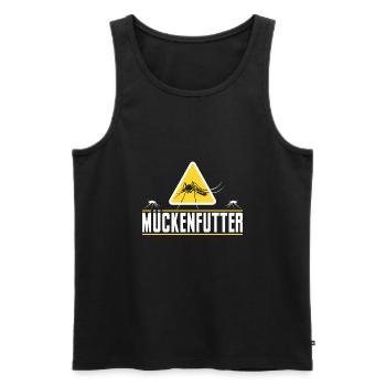 Mosquito food - Men's Premium Organic Tank Top - black - Front - AI Model Male 178 light (178cm)