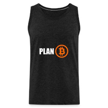 Plan B - Männer Premium Bio Tank Top - Anthrazit - Vorne - Alexander (188cm)