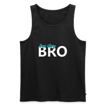 Proverbes chrétiens - Débardeur bio Premium Homme - noir - Devant - Michal (187cm)