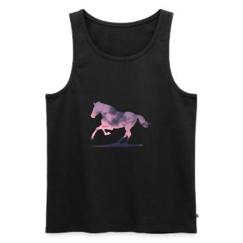 Cloud Horse - Men's Premium Organic Tank Top - black - Front - AI Model Male 178 light (178cm)