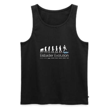 eisbader winterschwimmen evolution eiswasser - Männer Premium Bio Tank Top - Schwarz - Vorne - AI Model Male 178 light (178cm)