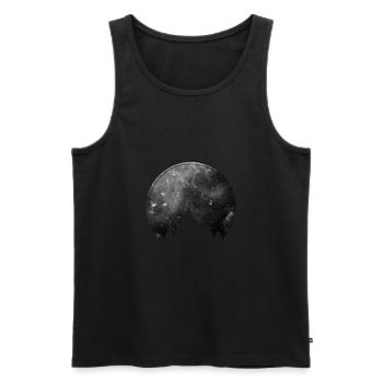 Space Mountains - Männer Premium Bio Tank Top - Schwarz - Vorne - AI Model Male 178 light (178cm)