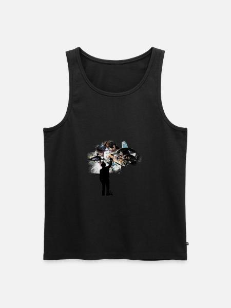 graffiti is art 3 by dk - Men's Premium Organic Tank Top - black