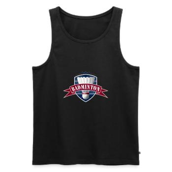 Badminton badminton - Men's Premium Organic Tank Top - black - Front - Michal (187cm)