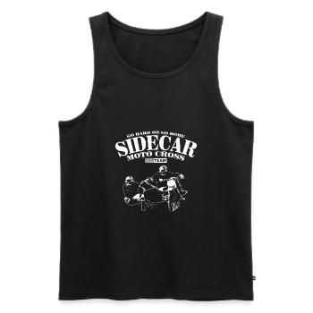 Sidecar Moto Cross - Männer Premium Bio Tank Top - Schwarz - Vorne - Michal (187cm)