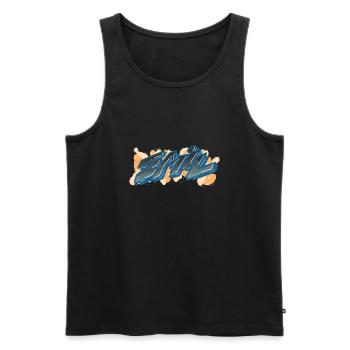 emil graffiti vorname - Männer Premium Bio Tank Top - Schwarz - Vorne - AI Model Male 178 light (178cm)