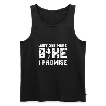 just one more bike I promise Design for a bike - Männer Premium Bio Tank Top - Schwarz - Vorne - AI Model Male 178 light (178cm)