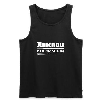 Ilmenau - Stadt best place ever - Männer Premium Bio Tank Top - Schwarz - Vorne - Michal (187cm)