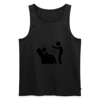 Hypnosis - Hypnotic - Men's Premium Organic Tank Top - black - Front - Michal (187cm)