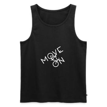 Fahrrad Fahrradtour Fahren Tour Rad - Männer Premium Bio Tank Top - Schwarz - Vorne - Michal (187cm)