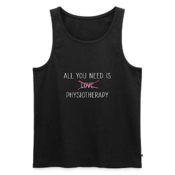 Physiotherapy Physio Physiotherapist - Men's Premium Organic Tank Top - black - Front - AI Model Male 178 light (178cm)