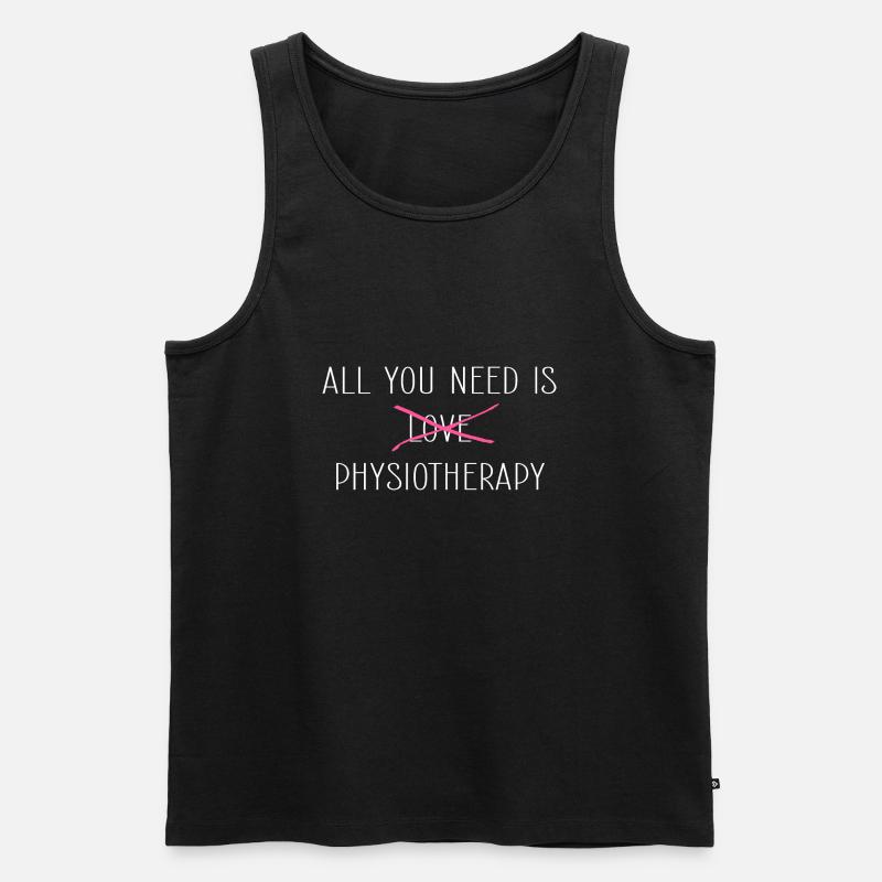Physiotherapie Physio Physiotherapeut - Männer Premium Bio Tank Top - Schwarz