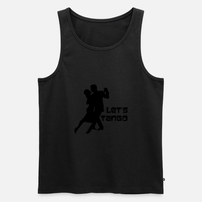 Lets Tango 2 - Farbwechsel - Männer Premium Bio Tank Top - Schwarz