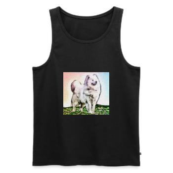 Dog, dog - Men's Premium Organic Tank Top - black - Front - Michal (187cm)