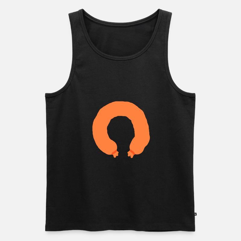 Fleischwurst - Männer Premium Bio Tank Top - Schwarz