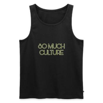 Tellement de culture - Débardeur bio Premium Homme - noir - Devant - AI Model Male 178 light (178cm)