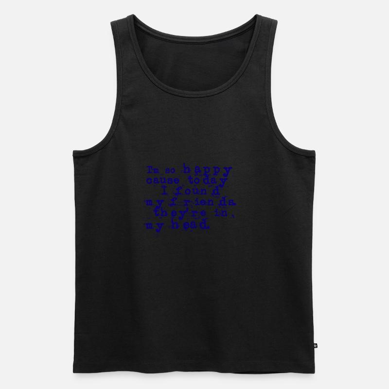 Nirvana Lyrik - Männer Premium Bio Tank Top - Schwarz