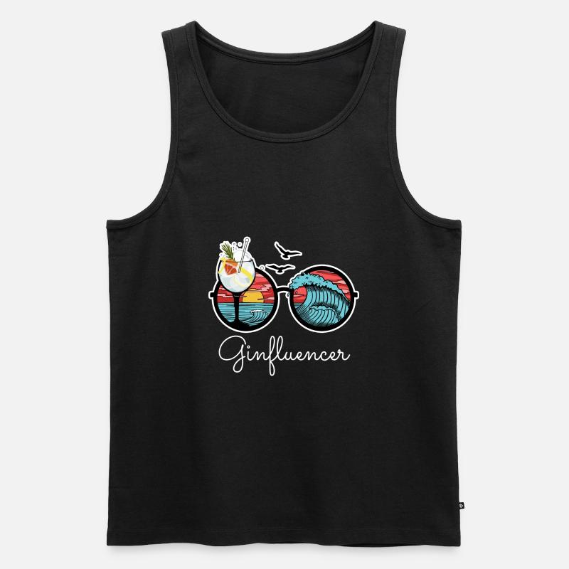 Ginfluencer - Männer Premium Bio Tank Top - Schwarz