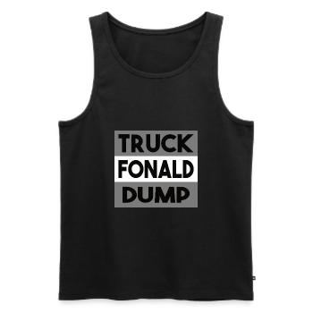 Truck Fonald Dump Geschenkidee usa speziell truck - Männer Premium Bio Tank Top - Schwarz - Vorne - Michal (187cm)