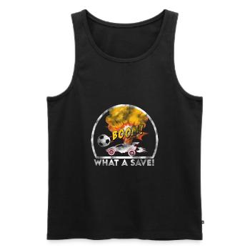Rocket RC Car League Soccer Retro Vintage - Männer Premium Bio Tank Top - Schwarz - Vorne - AI Model Male 178 light (178cm)