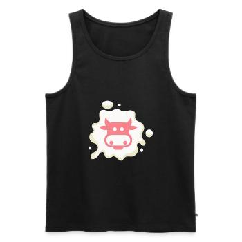 Nicht Ihre Mutter nicht Ihre Milch - Männer Premium Bio Tank Top - Schwarz - Vorne - Michal (187cm)